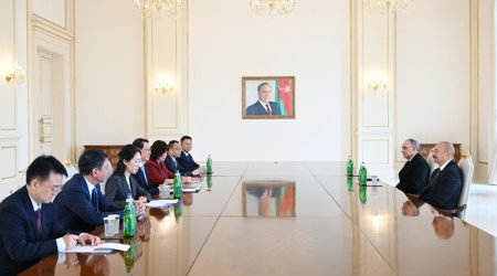 Əliyev Çin Baş prokurorunu qəbul edib