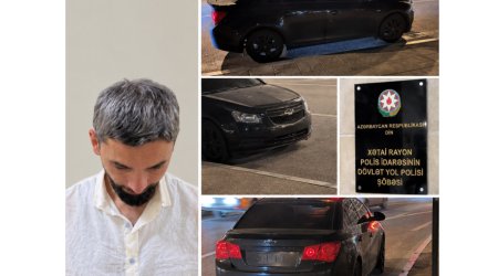 Narkotikin təsiri altında avtomobil idarə edən sürücü həbs olunub