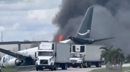 Five dead as Amazon Boeing 767 cargo plane crashes near Miami airport