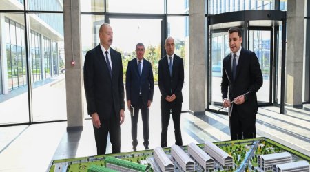 İlham Əliyev "SABAH.city" innovasiya şəhərciyinin birinci mərhələsinin açılışında iştirak edib