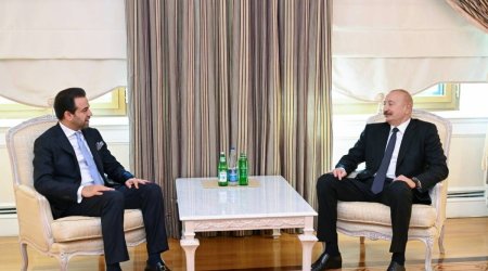 
Президент Ильхам Алиев принял генерального секретаря Совета мусульманских старейшин