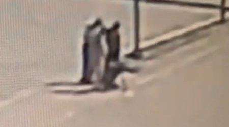 Bakıda düz xətti qırıq-qırıq xəttə çevirənlər kameraya düşüb- Video