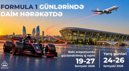 Bakı Aeroportu Formula 1 ərəfəsində gücləndirilmiş iş rejimində fəaliyyət göstərəcək