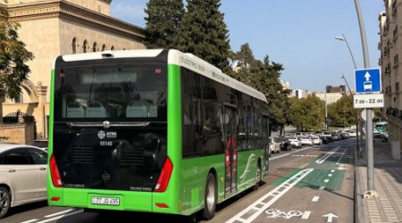 Bakıda iki küçədə avtobuslar üçün xüsusi hərəkət zolaqları yaradılıb