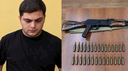 Bərdədə &ldquo;Kalaşnikov&rdquo; avtomatı və 29 ədəd sursat aşkarlanıb