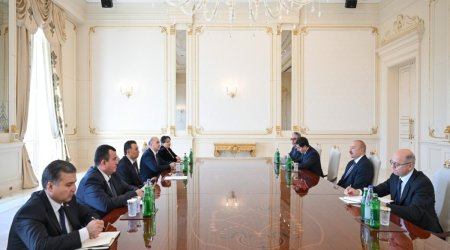 İlham Əliyev Tacikistanın Baş nazirini qəbul edib