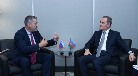Ceyhun Bayramov Sloveniyanın xarici işlər naziri ilə görüşüb