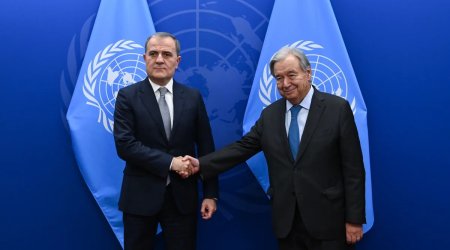 Ceyhun Bayramov BMT baş katibi ilə regional və qlobal məsələləri müzakirə edib