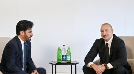 İlham Əliyev Beynəlxalq Avtomobil Federasiyasının prezidenti ilə görüşüb
