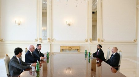 İlham Əliyev FIFA prezidenti Canni İnfantinonu qəbul edib