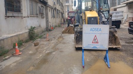 
Yasamalda içməli su xəttində qəza baş verib