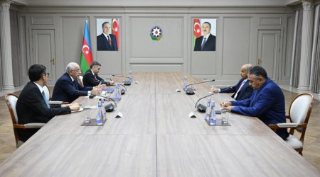 Əli Əsədov Beynəlxalq Üzgüçülük Federasiyasının prezidenti ilə görüşüb