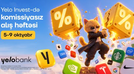 Yelo Bank hər ay komissiyasız investisiya həftəsi keçirəcək!