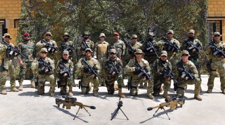 Азербайджанские военные на учениях в Пакистане