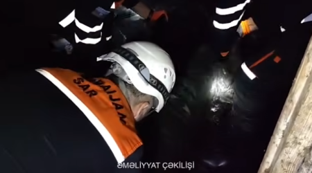 Zirzəmidə köməksiz qalan şəxs xilas edilib - Video