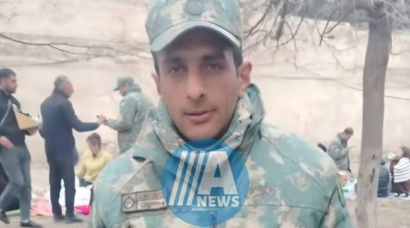 Ermənistan parlamentinin spikeri Azərbaycandan keçən əsgərdən danışıb