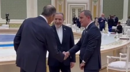 Bayramov, Lavrov və Əraqçi MDB sammitindən əvvəl qısa söhbət ediblər