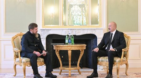 Президент Ильхам Алиев принял главу Чеченской Республики России