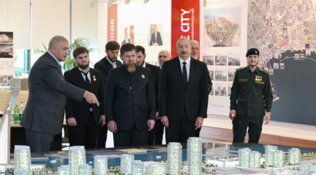 Ильхам Алиев и Рамзан Кадыров посетили &laquo;Баку Белый город&raquo;