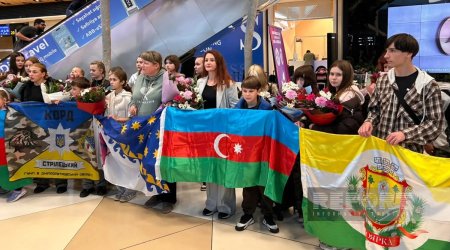 Очередная группа украинских детей прибыла в Азербайджан на реабилитацию