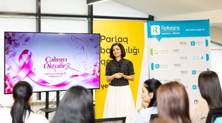 Yelo Bank-da Süd Vəzi Xərçəngi Maarifləndirmə Ayına həsr olunmuş seminar keçirilib