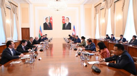 Əli Əsədov Kambocalı həmkarı ilə əməkdaşlıq məsələlərini müzakirə edib