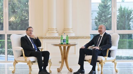 İlham Əliyev İsrail Prezidenti ilə görüşüb