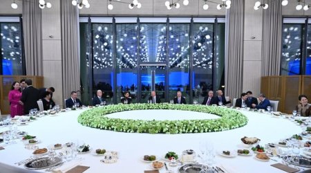 Prezident İlham Əliyevin adından AQEM-in 7-ci Zirvə Görüşünün iştirakçılarının şərəfinə şam yeməyi verilib