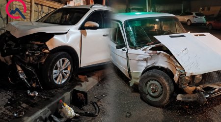 Tovuzda maşınlar toqquşub, xəsarət alan var