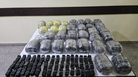 İrandan Azərbaycana 35 kiloqram narkotikin keçirilməsinin qarşısı alınıb