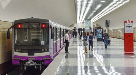 Bakı metrosundan istifadə edən sərnişinlərin sayı 4 %- ə yaxın azalıb