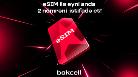 Bakcell eSIM ilə eyni anda iki nömrədən istifadə edin