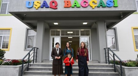 Şamaxının Göylər kəndində körpələr evi-uşaq bağçası istifadəyə verilib