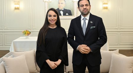 Leyla Əliyeva Müsəlman Ağsaqqalları Şurasının Baş katibi ilə görüşüb
