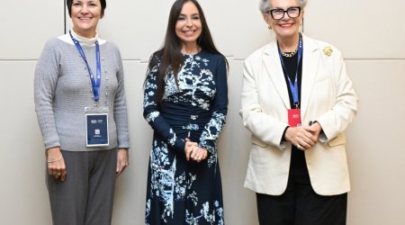 Leyla Əliyeva UNESCO-nun Baş direktorunun müavini ilə görüşüb