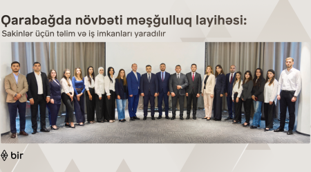 Bir ekosistemi Qarabağ sakinləri üçün yeni məşğulluq layihəsinə start verib