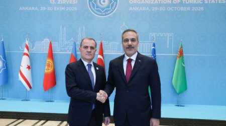 
Ceyhun Bayramov Hakan Fidanla görüşüb