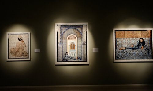 Лейла Алиева на выставке "Вне времени и красоты" - ФОТО
