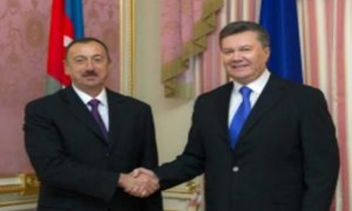 Встреча президентов Азербайджана и Украины в Киеве