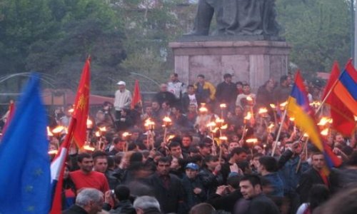 Ереван: шествие протеста против вступления Армении в ТС