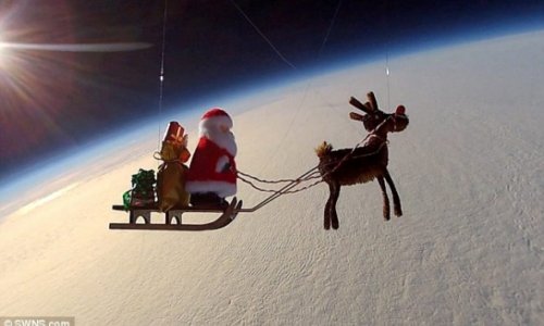 Санта Клаус в космосе - ФОТО+ВИДЕО