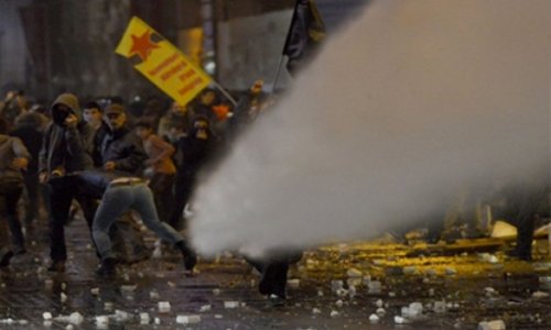 İstanbulda icazəsiz aksiya - FOTOLAR