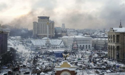 В Киеве оппозиция возводят ледяные баррикады