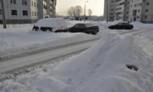 В Азербайджане выпал снег высотой 52 см