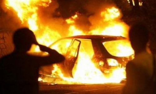 Автомобиль жителя Нефтчалы обнаружен сгоревшим