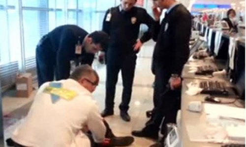 Азербайджанец учинил дебош в стамбульском аэропорту –ВИДЕО