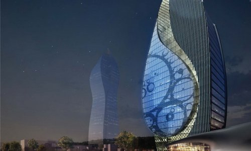 В Баку строится необычное офисное здание
