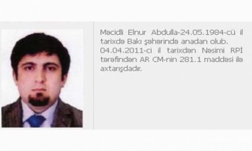 Elnur Məcidli axtarışa verildi