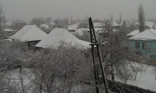 В Азербайджане опять идет снег