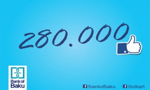 «Bank of Baku» бьет рекорд на Facebook: 280.000 фанов!